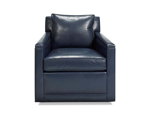 Clark Swivel Accent Chair Espresso/Indigo/Sahara MX - Rug & Home