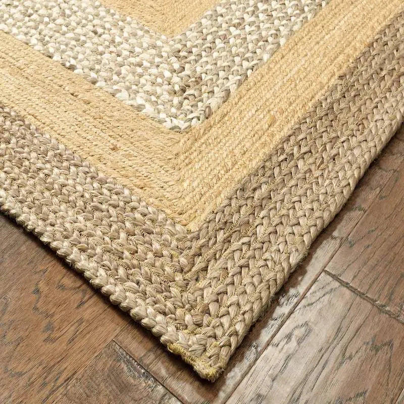 Classic Jute LR81206 Gray Natural Rug - Rug & Home