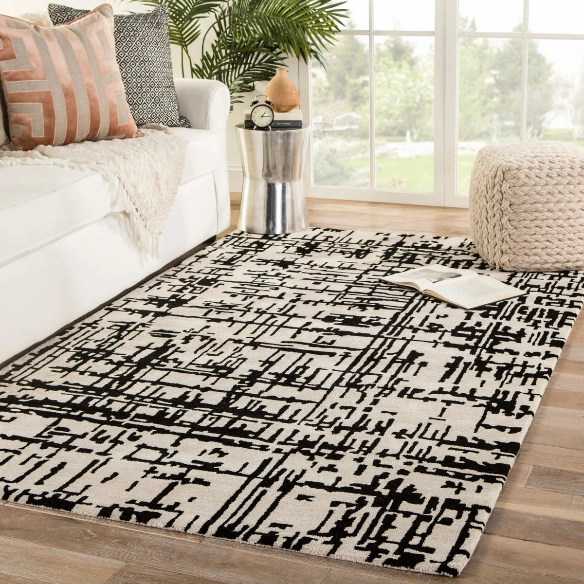 Clayton CLN15 Pals Cream/Black Rug