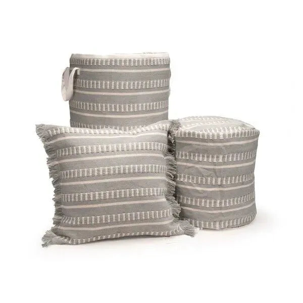 Clementine 34013BLU Blue Pouf