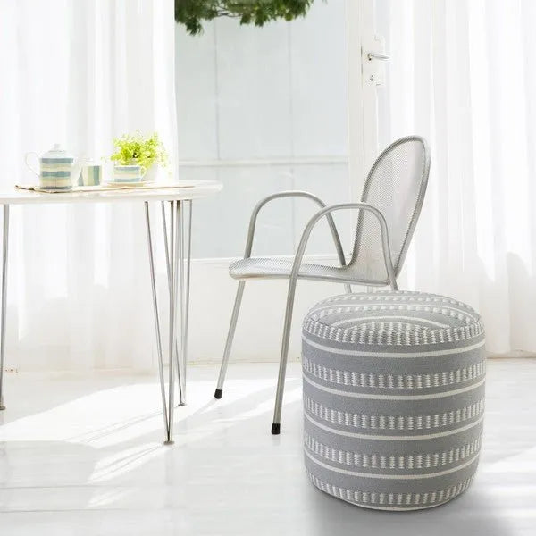 Clementine 34013BLU Blue Pouf