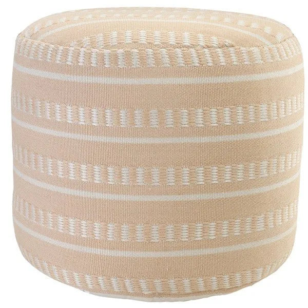 Clementine 34014PCH Peach Pouf - Rug & Home