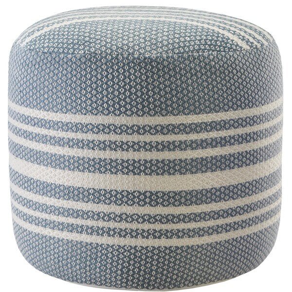 Clementine 34016BLU Blue Pouf - Rug & Home