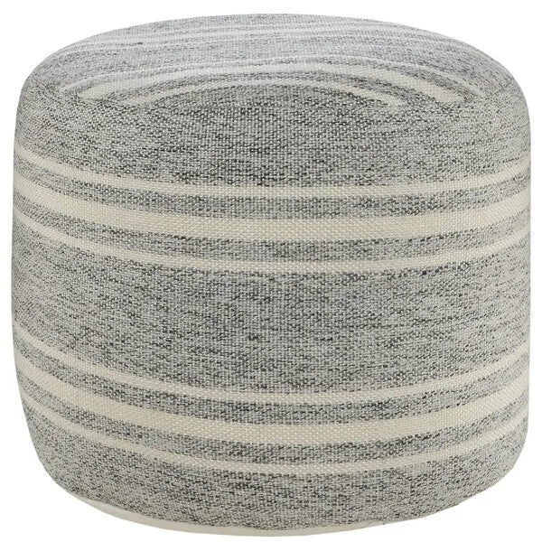 Clementine 34019GRM Grey/Melange Pouf - Rug & Home