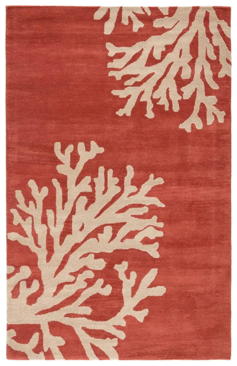 Coastal Seaside COS02 Bough Apricot Brandy / Doe Skin Rug - Rug & Home