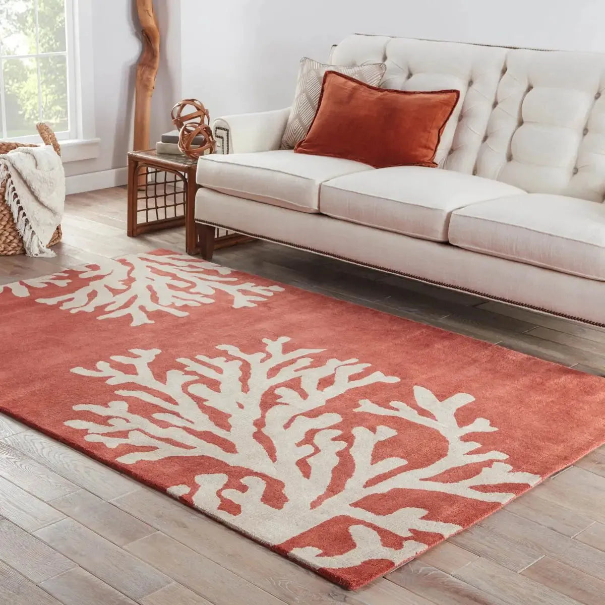 Coastal Seaside COS02 Red/Silver Rug - Rug & Home