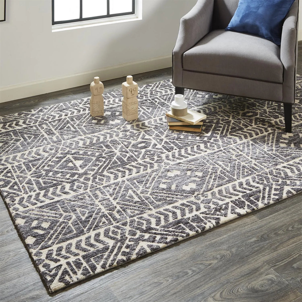 Colton 8627F Gray/Ivory Rug - Rug & Home