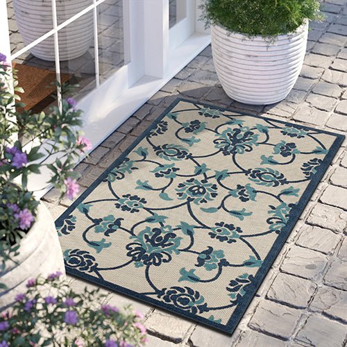 Copa Cabana 81813BLU Blue Rug - Rug & Home