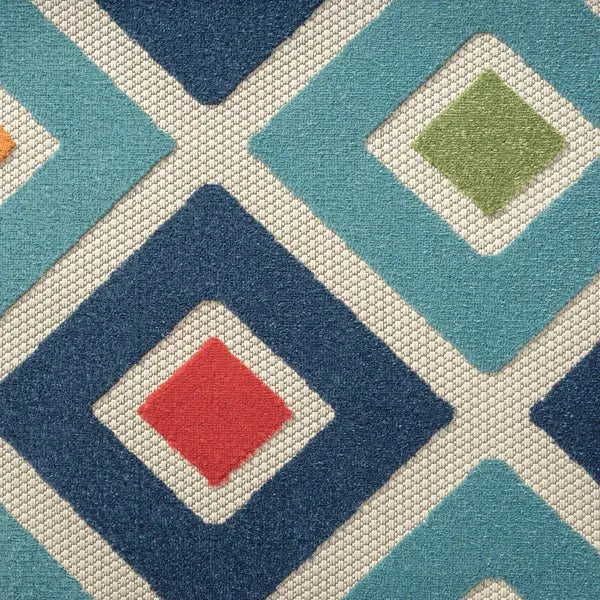 Copa Cabana 81816TML Teal/Multi Rug - Rug & Home