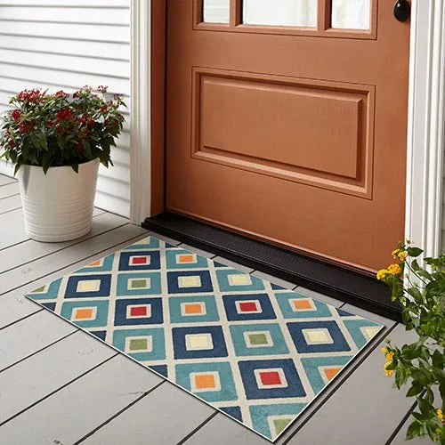 Copa Cabana 81816TML Teal/Multi Rug - Rug & Home