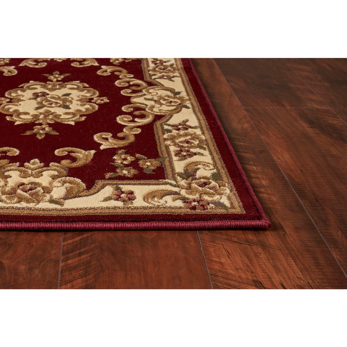 Corinthian 5308 Aubusson Red/Ivory Rug - Rug & Home