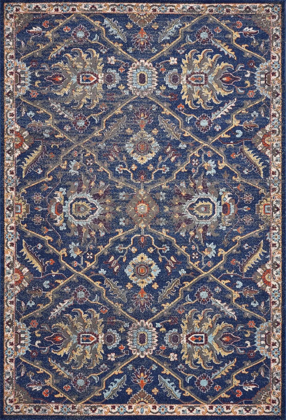 Corsica 7859 Courtyard Royal Blue Rug - Rug & Home