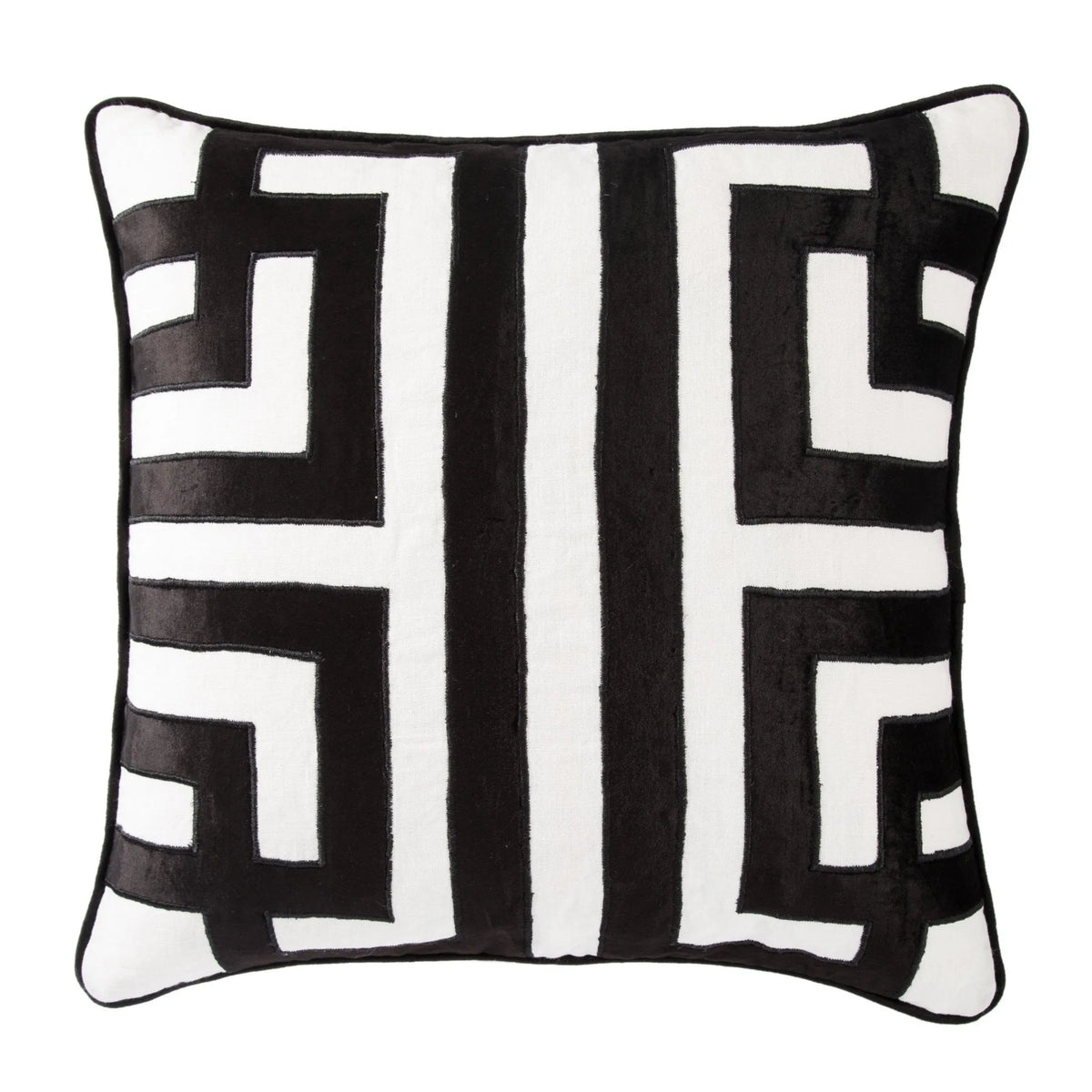 Cosmic By Nikki Chu Cnk08 Ordella White/Black Pillow - Rug & Home