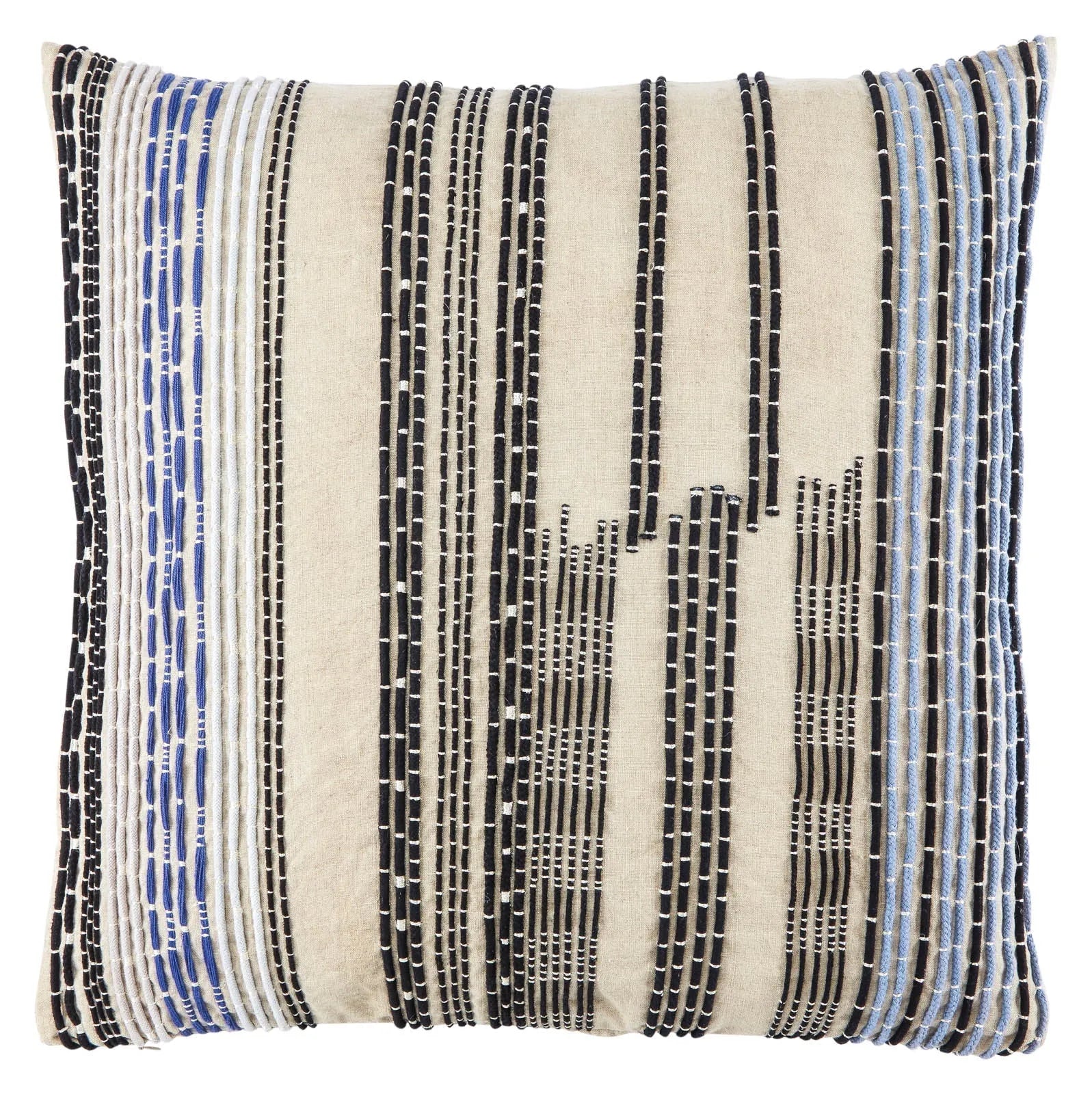 Cosmic By Nikki Chu CNK32 Nova Cream/Black Pillow - Rug & Home