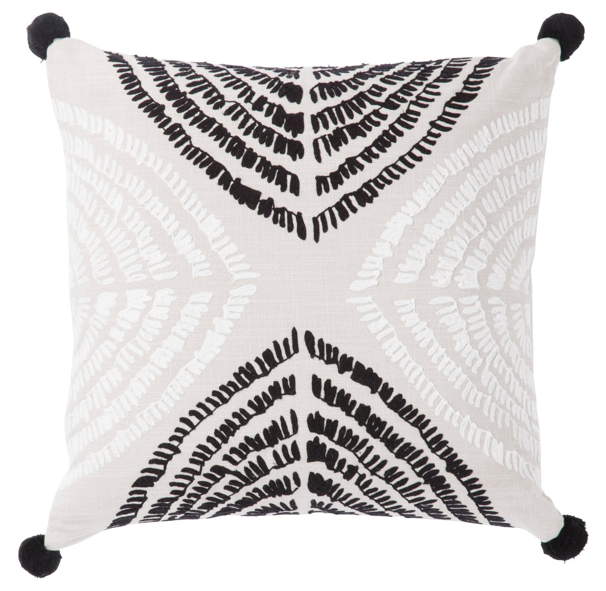 Cosmic By Nikki Chu CNK54 Angelika Black/Silver Pillow - Rug & Home