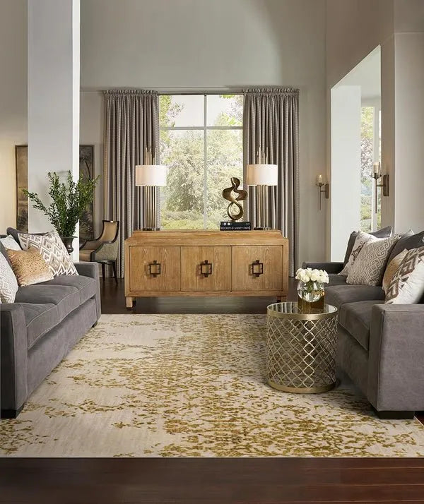 Cosmopolitan Nirvana Brushed Gold by Virginia Langley 90953 20047 Rug - Rug & Home