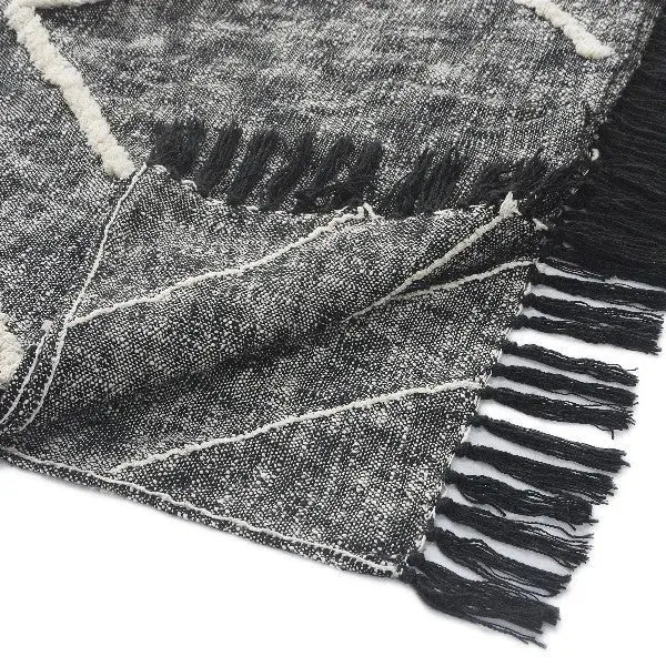 Cotton 81485BLK Black Coverlet
