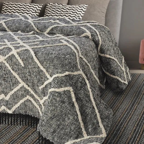 Cotton 81485BLK Black Coverlet