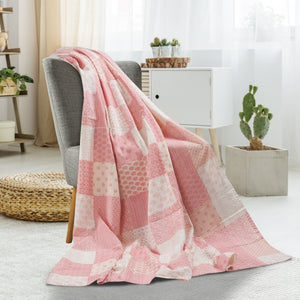 Cotton Candy Kantha LR80153 Throw Blanket - Rug & Home
