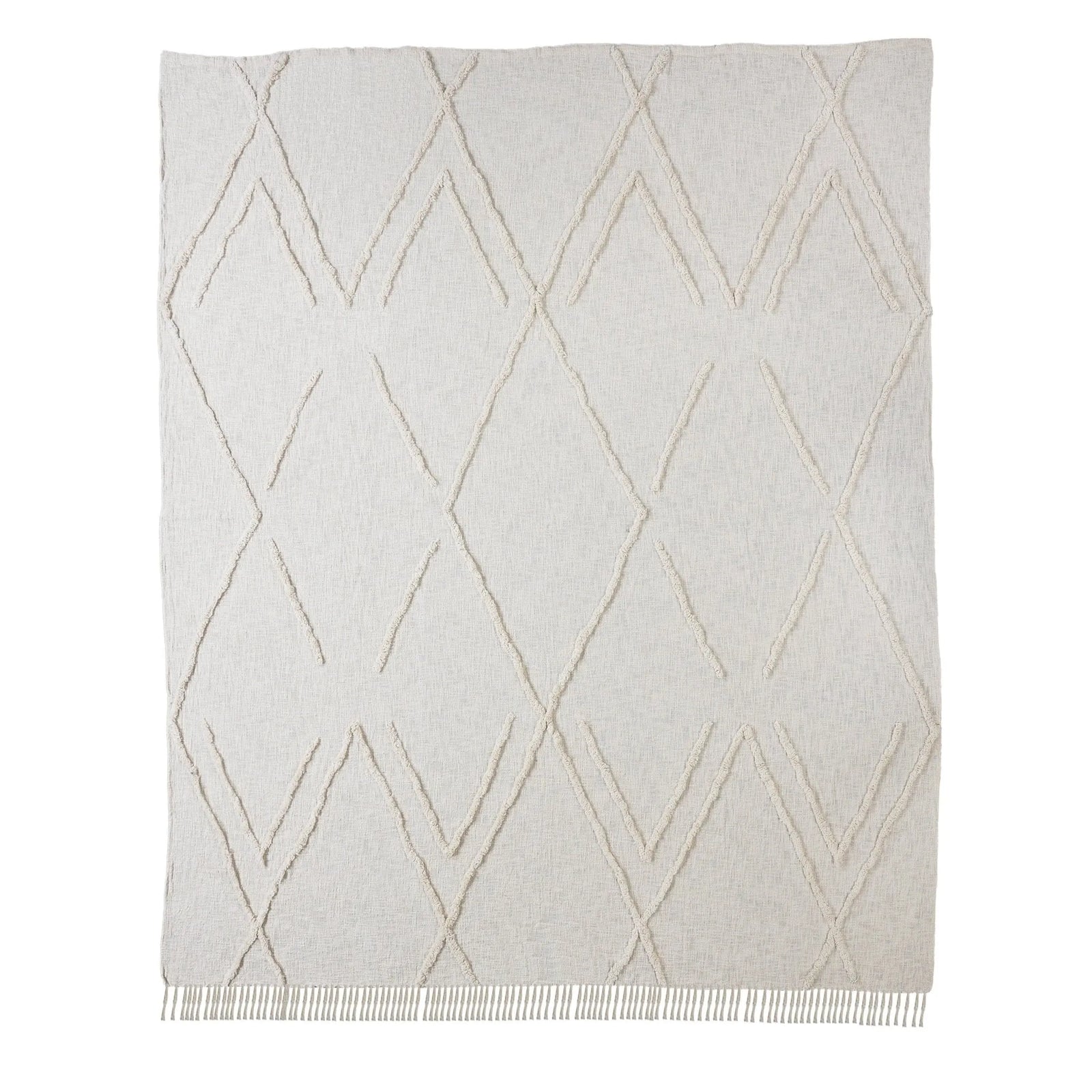 Cotton Lr81486 Ivory Coverlet - Rug & Home