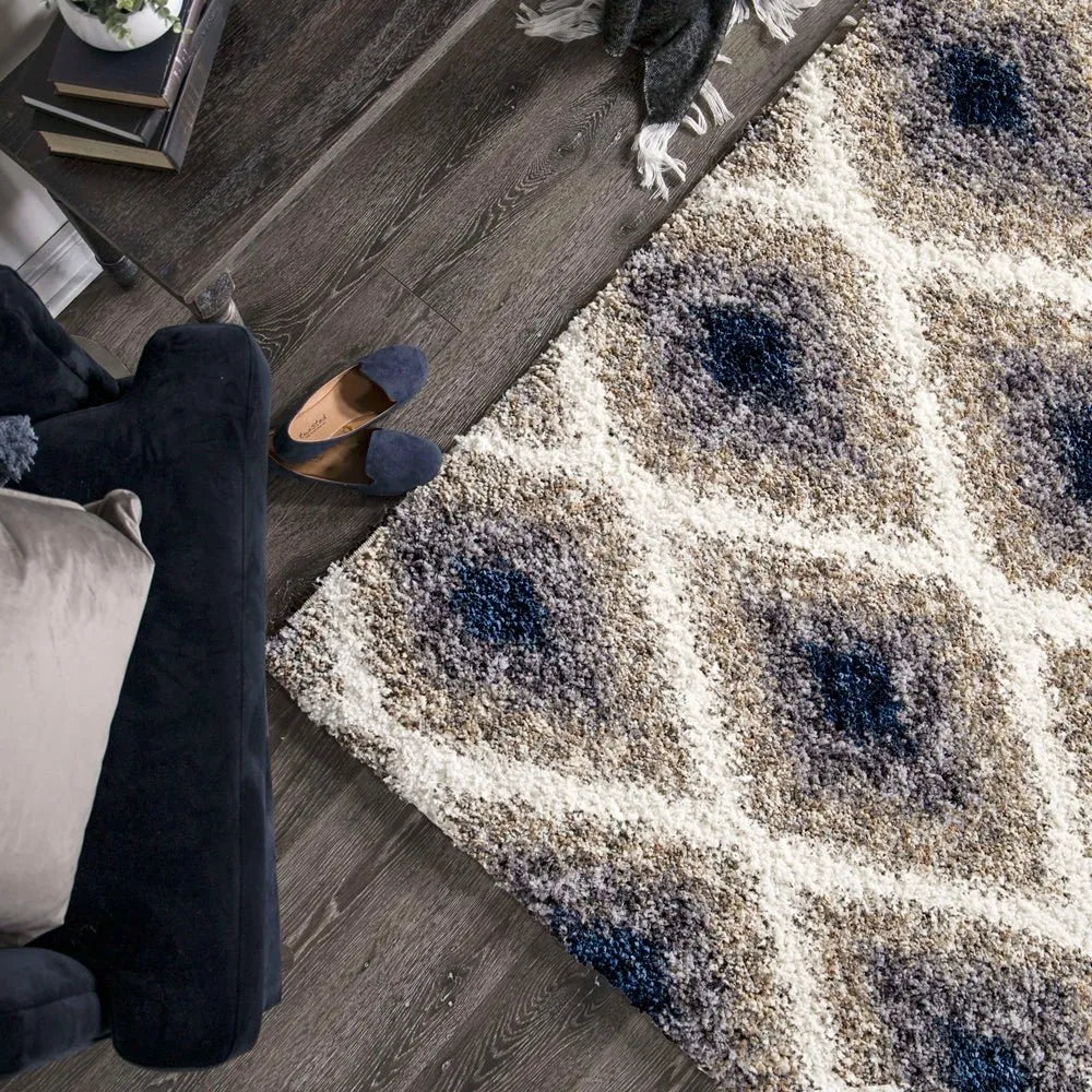 Cotton Tail JA09 Ikat Diamond Multi Rug - Rug & Home