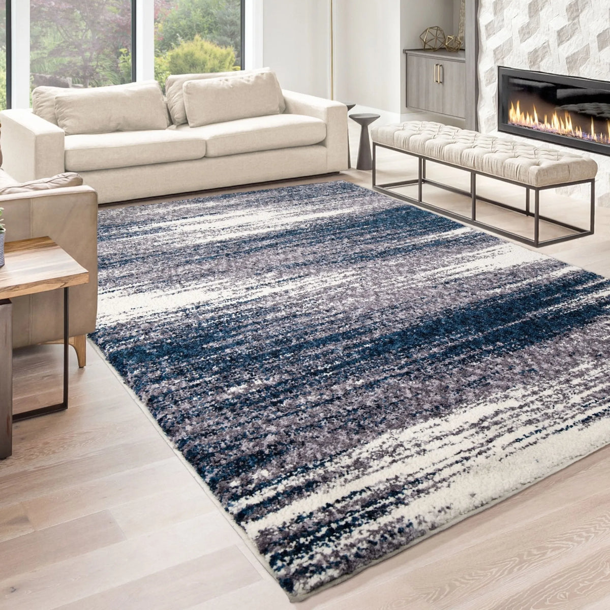 Cotton Tail JA23 Madrid Blue Rug - Rug & Home