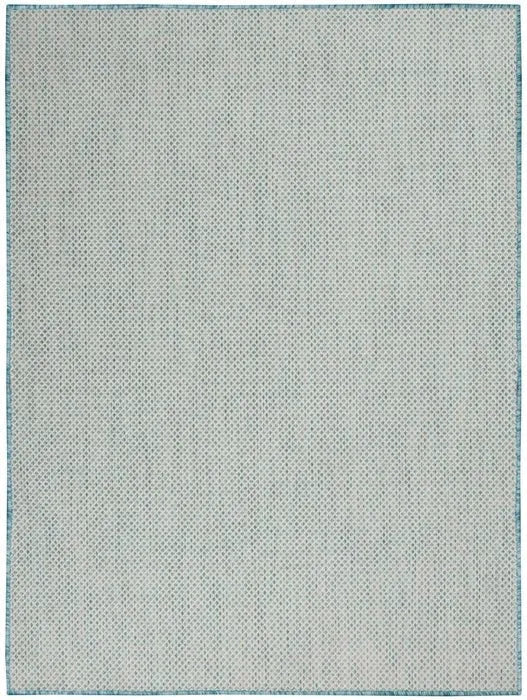 Courtyard COU01 Ivory/Aqua Rug - Rug & Home