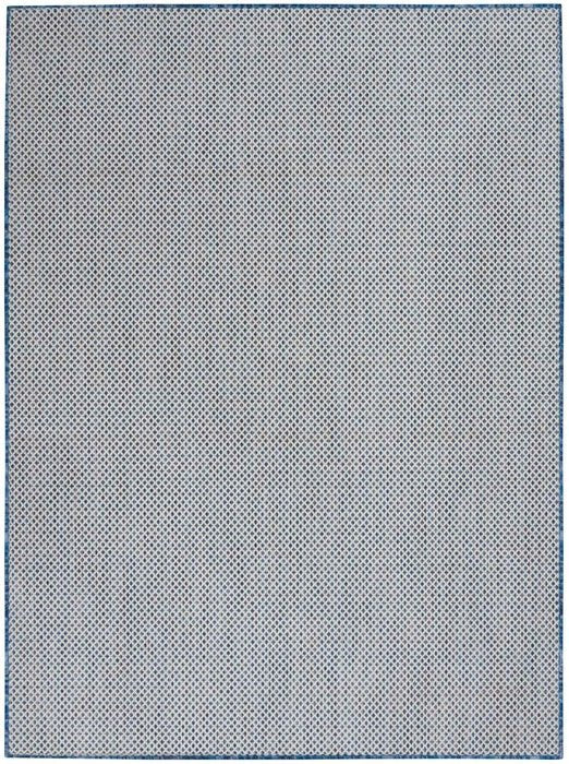 Courtyard COU01 Ivory/Blue Rug - Rug & Home