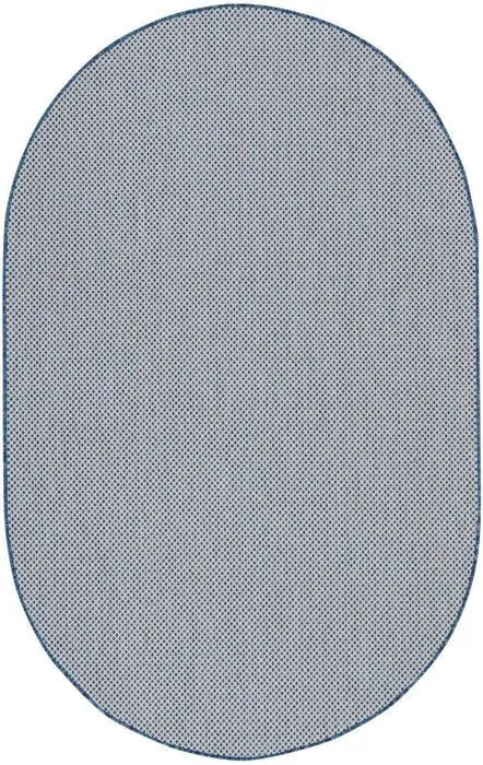 Courtyard COU01 Ivory/Blue Rug - Rug & Home