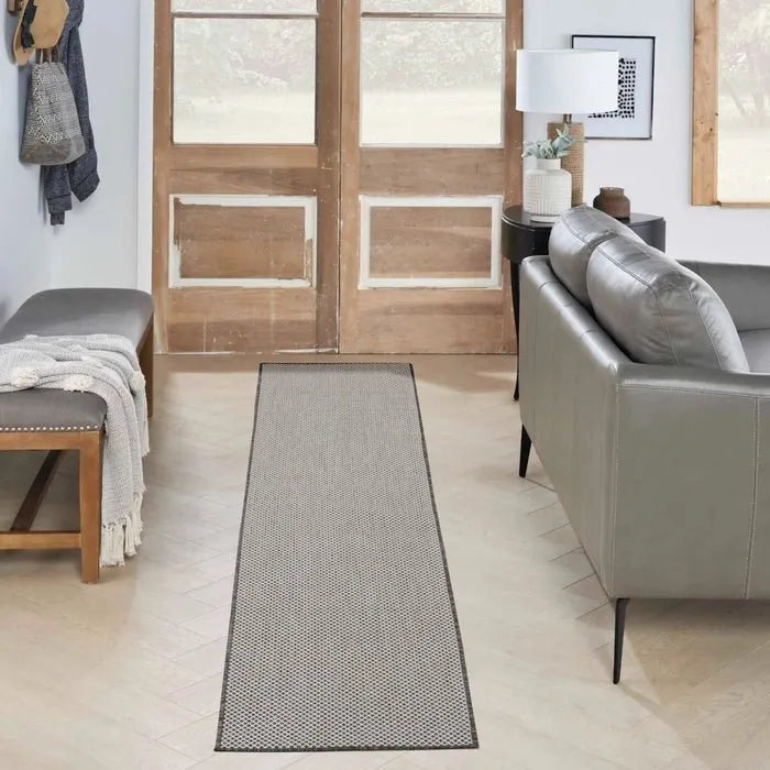 Courtyard COU01 Ivory/Charcoal Rug - Rug & Home