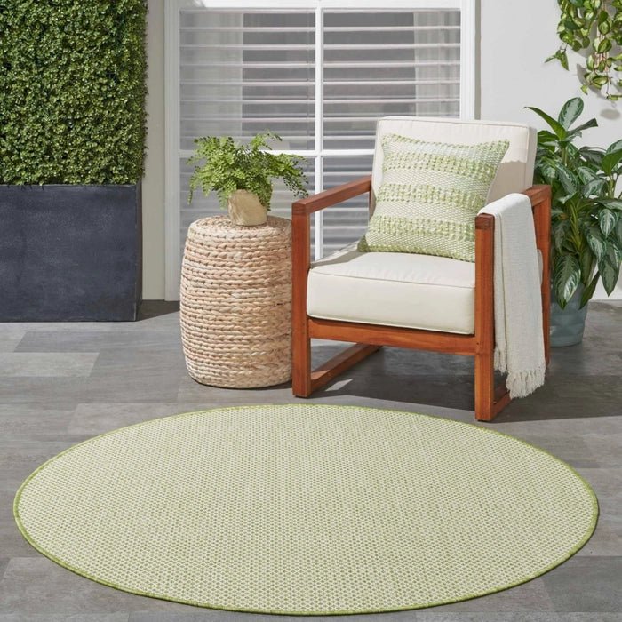 Courtyard COU01 Ivory/Green Rug - Rug & Home