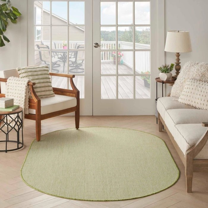 Courtyard COU01 Ivory/Green Rug - Rug & Home