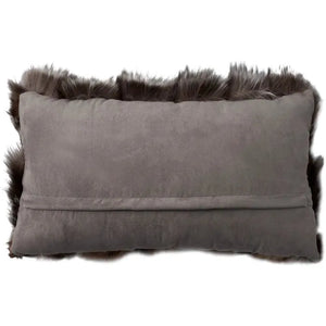 Couture Fur F7108 Dark Grey Pillow - Rug & Home