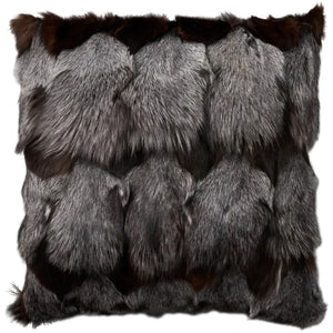 Couture Fur F7108 Dark Grey Pillow - Rug & Home