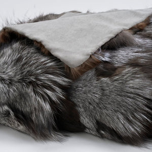 Couture Fur F7108 Dark Grey Throw Blanket - Rug & Home