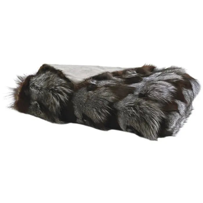 Couture Fur F7108 Dark Grey Throw Blanket
