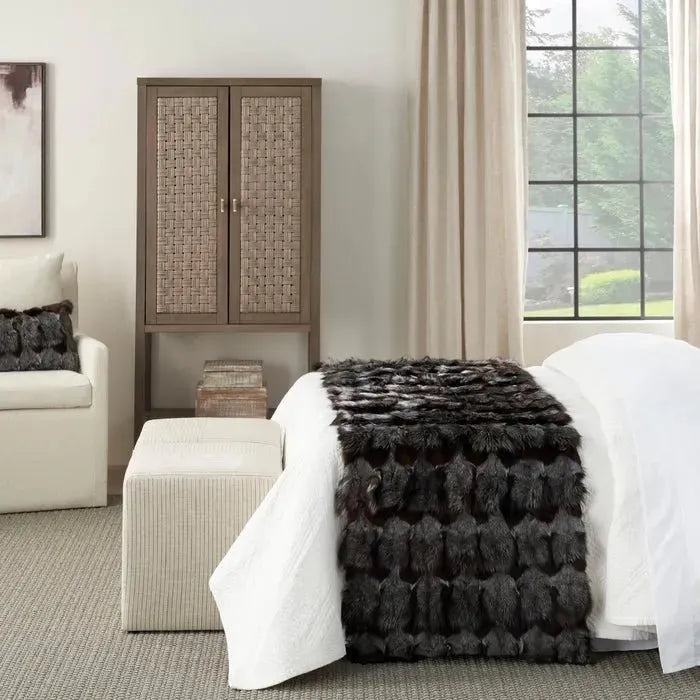 Couture Fur F7108 Dark Grey Throw Blanket