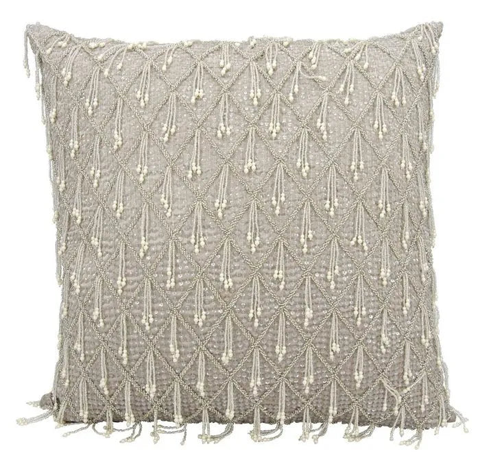 Couture Luster HR105 Grey Pillow - Rug & Home