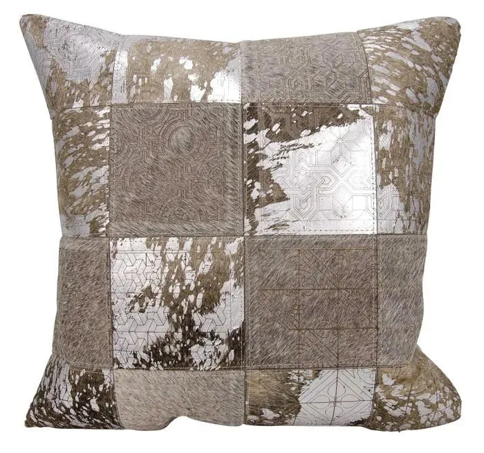 Couture Nat Hide S6078 Grey/Silver Pillow
