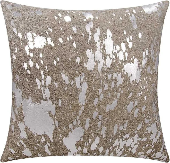 Couture Nat Hide S6129 Grey Silver Pillow - Rug & Home