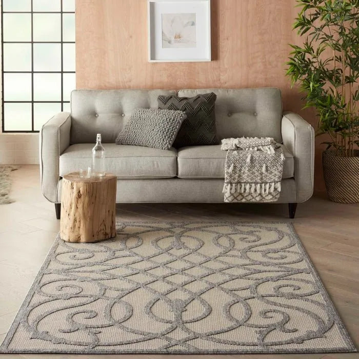 Cozumel CZM04 Cream Grey Rug - Rug & Home