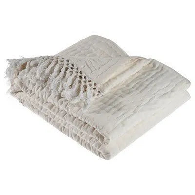 Cozy Throw Lr05291 Ivory Throw Blanket - Rug & Home