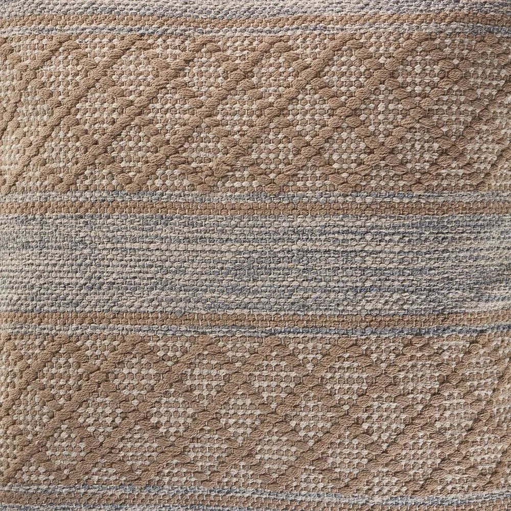 Criss Cross Beige LR07432 Throw Pillow