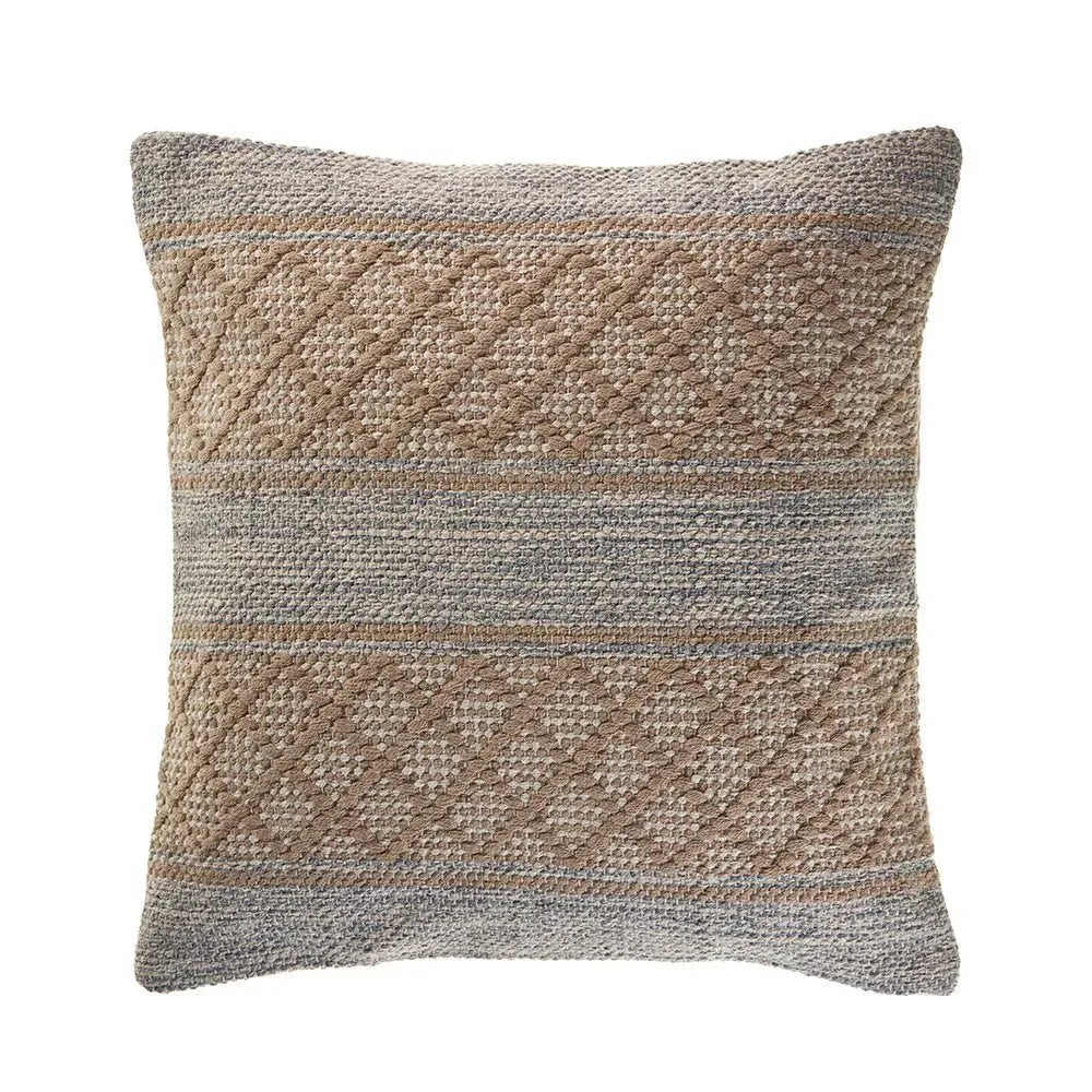 Criss Cross Beige LR07432 Throw Pillow