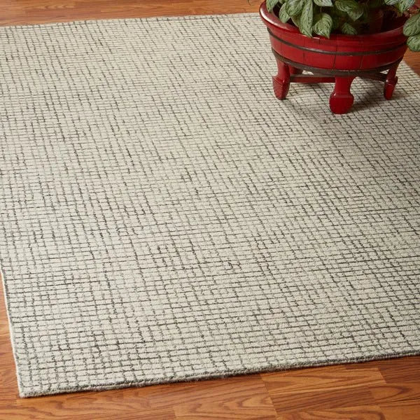 Criss Cross LR81296 Silver Ivory Rug - Rug & Home