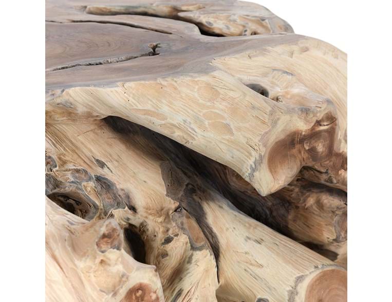 Cypress Root 40" Square Coffee Table Natural