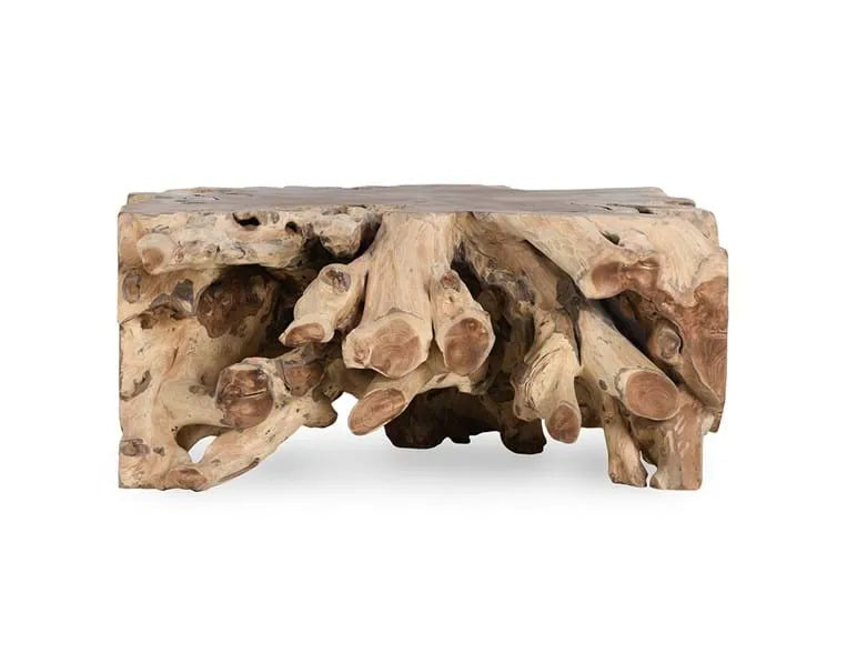 Cypress Root 40" Square Coffee Table Natural