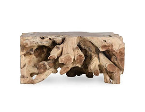 Cypress Root 40" Square Coffee Table Natural - Rug & Home