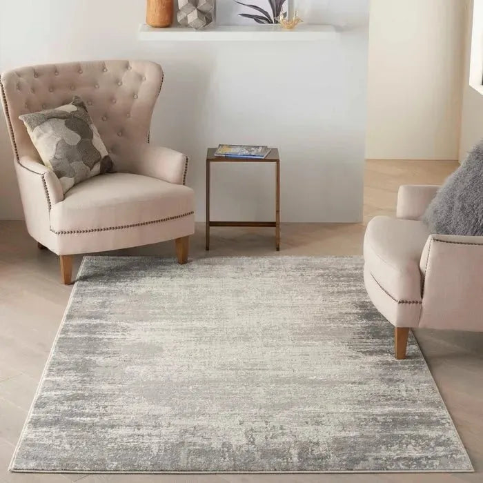 Cyrus CYR04 Ivory/Grey Rug