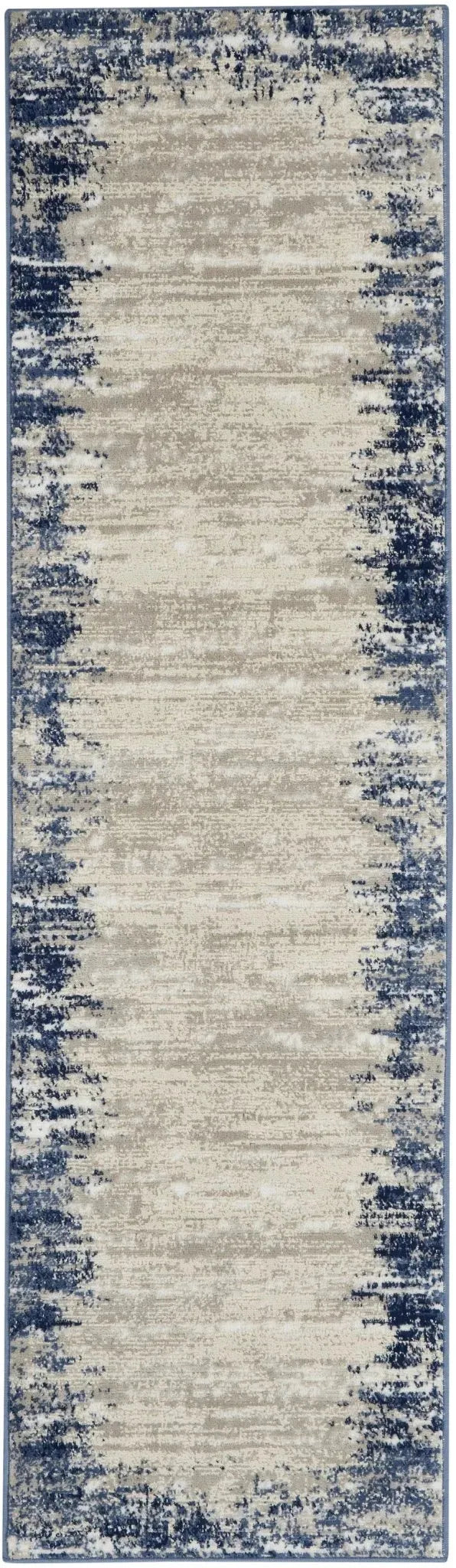 Cyrus CYR04 Ivory/Navy Rug